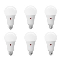 Sylvania Dusk To Dawn A21 Led Light Bulb With Auto On/Off Light Sensor, 100W=13W, 1500 Lumens, 5000K, Daylight - 6 Pack (41293)