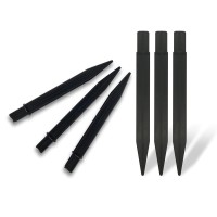 Zhuohai 6Pcs 8.25 Inch Reinforced Ground Spikes, Solar Lights Spikes Abs Plastic Lights Replacement Stakes, Ideal For Solar Pathway Lights Garden Lights Torch Lights(Inside Diameter Of 0.83 Inches)