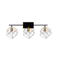 Behiya Bathroom Vanity Light With 3 Bulbs Bathroom Light Fixtures Over Mirror With Rotatable 3 Cube Shades Modern Wall Mounted L