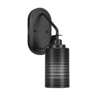 Odyssey 1 Light Wall Sconce In Matte Black Finish With 4