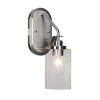 Odyssey 1 Light Wall Sconce In Brushed Nickel Finish With 4