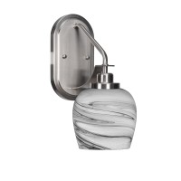 Odyssey 1 Light Wall Sconce In Brushed Nickel Finish With 6