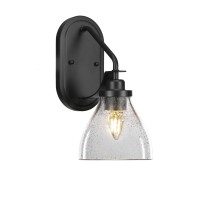 Odyssey 1 Light Wall Sconce In Matte Black Finish With 6.25