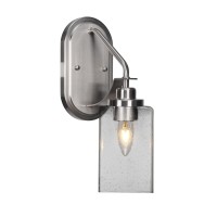 Odyssey 1 Light Wall Sconce In Brushed Nickel Finish With 4