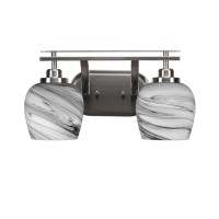 Odyssey 2 Light Bath Bar In Brushed Nickel Finish With 6