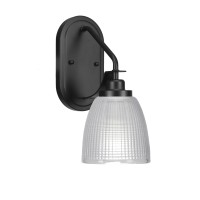 Odyssey 1 Light Wall Sconce In Matte Black Finish With 5