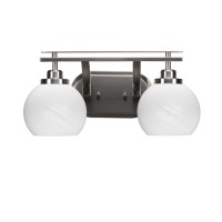 Odyssey 2 Light Bath Bar In Brushed Nickel Finish With 5.75