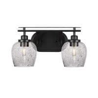 Odyssey 2 Light Bath Bar In Matte Black Finish With 6