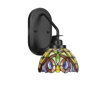 Odyssey 1 Light Wall Sconce In Matte Black Finish With 7