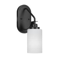 Odyssey 1 Light Wall Sconce In Matte Black Finish With 4