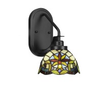 Odyssey 1 Light Wall Sconce In Matte Black Finish With 7