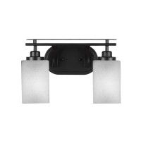 Odyssey 2 Light Bath Bar In Matte Black Finish With 4