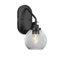 Odyssey 1 Light Wall Sconce In Matte Black Finish With 5.75