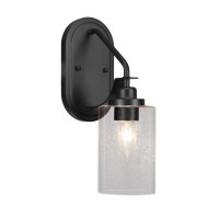 Odyssey 1 Light Wall Sconce In Matte Black Finish With 4