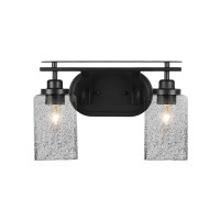 Odyssey 2 Light Bath Bar In Matte Black Finish With 4