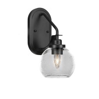 Odyssey 1 Light Wall Sconce In Matte Black Finish With 5.75