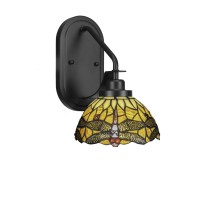 Odyssey 1 Light Wall Sconce In Matte Black Finish With 7