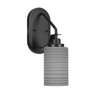 Odyssey 1 Light Wall Sconce In Matte Black Finish With 4