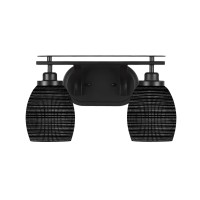 Odyssey 2 Light Bath Bar In Matte Black Finish With 5