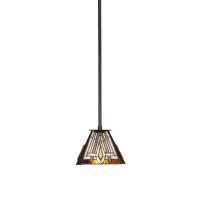 Apollo Stem Mini Pendant With Hang Straight Swivel Shown In Dark Granite Finish With 7