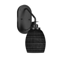 Odyssey 1 Light Wall Sconce In Matte Black Finish With 5