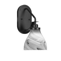 Odyssey 1 Light Wall Sconce In Matte Black Finish With 6.25