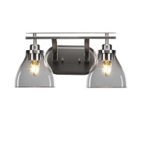 Odyssey 2 Light Bath Bar In Brushed Nickel Finish With 6.25