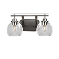 Odyssey 2 Light Bath Bar In Brushed Nickel Finish With 5.75