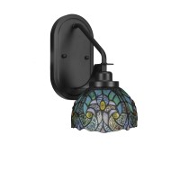 Odyssey 1 Light Wall Sconce In Matte Black Finish With 7