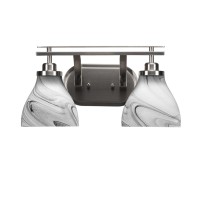 Odyssey 2 Light Bath Bar In Brushed Nickel Finish With 6.25