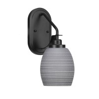 Odyssey 1 Light Wall Sconce In Matte Black Finish With 5