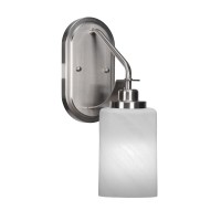 Odyssey 1 Light Wall Sconce In Brushed Nickel Finish With 4