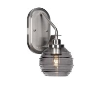 Odyssey 1 Light Wall Sconce In Brushed Nickel Finish With 6