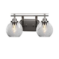 Odyssey 2 Light Bath Bar In Brushed Nickel Finish With 5.75