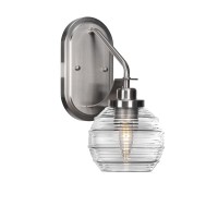 Odyssey 1 Light Wall Sconce In Brushed Nickel Finish With 6