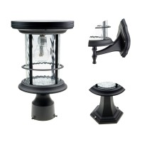 Silo Solar Light W/Gs Solar Light Bulb - Wall/Pier/3