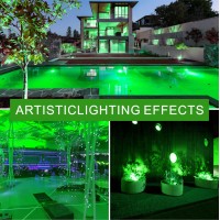 Gonhom A19 Led Green Light Bulb 9W Equivalent To 100W Dimmable E26 Base 20000Hrs For Party Decoration Holiday Lighting Ha