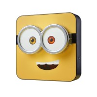 Numskull Minions Lamp Wall Light - Ambient Lighting Gaming Accessory For Bedroom, Home, Study, Office, Work - Official Minions Merchandise