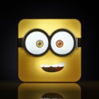 Numskull Minions Lamp Wall Light - Ambient Lighting Gaming Accessory For Bedroom, Home, Study, Office, Work - Official Minions Merchandise