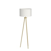 Alldio Tripod Floor Lamps For Living Room Modern Standing Lamp With Drum Shade Simple Industrial Tall Lamp 9W Led Bulb Includ