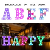 Light Up Colorful Led Marquee Letter Lights 18 Colors Changing Alphabet Letters Sign With Remote Timer For Night Light Girls Be