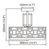 Runtop Semi Flush Mount Ceiling Light, 3-Lights Modern Entry Light, 3 Color Temperature Ceiling Drum Light, Semi Drum Flush Light Fixture For Bedroom Dining Room, Hallway,Living Room