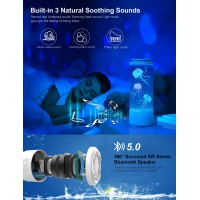 Jellyfish Lamp Bluetooth Speaker White Noise Led Jellyfish Aquarium Table Lamp 7 Colors Changing With 4 Light Modes Mood Lamp