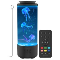 Jellyfish Lamp Bluetooth Speaker White Noise Led Jellyfish Aquarium Night Light 7Color Changing With 4 Light Mode Mood Lamp