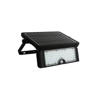 1100Lm 160 Degree Black Pir Activated Outdoor Integrated Led 5-In-1 Flood Light Garage Yard Deck Path Camping