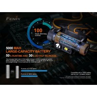 Fenix Hm70R 1600 Lumen Rechargeable White/Red Led Headlamp With Edisonbright Battery Carrying Case Bundle