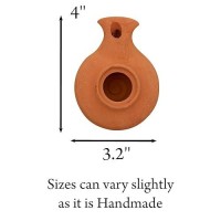 Biblical Brown Oil Lamp With Jar Herodian Style