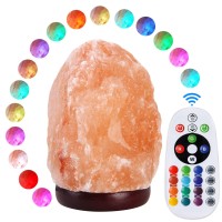 Pursalt Himalayan Salt Lamp Night Light With Remote Control, Upgraded 16 Colors Changing & 4 Light Modes Led Usb Salt Rock Lamp, Natural Crystal Pink Mini Small Salt Lamp For Home Decor And Gift