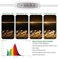 One Strip Growing Lamp 2Pack Full Spectrum Led Grow Light Strips For Indoor Plants With Auto Onoff Timer 4 Dimmable Levels