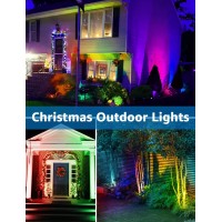 Sunvie Rgb Low Voltage Landscape Lights Color Changing 12W Led Landscape Lighting Outdoor Waterproof Spotlight Remote Control Fo